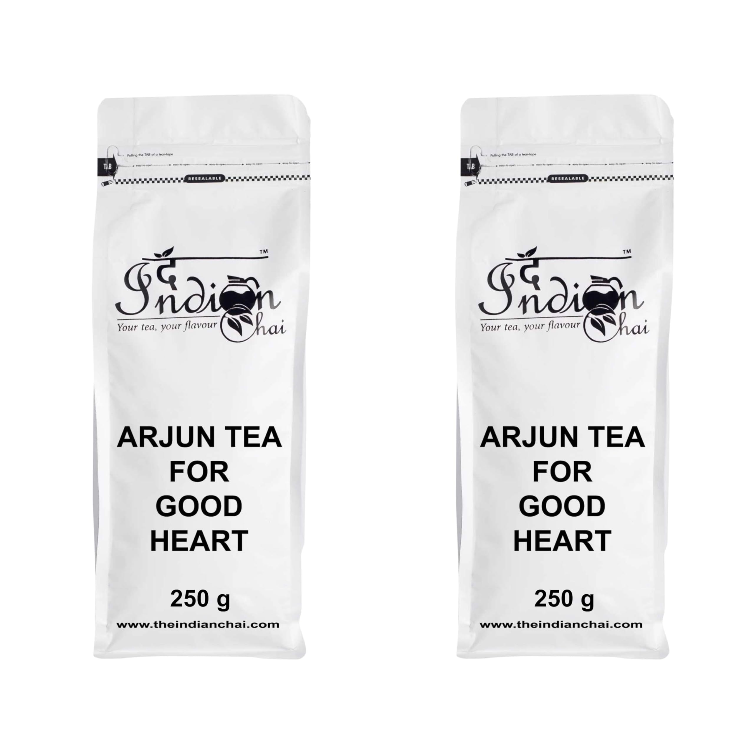 The Indian Chai - Arjun Tea for Good Heart 500g | Herbal Blend with Arjuna Bark, Ashwagandha, Brahmi & Shankhpushpi | Supports Cardiac Wellness, Calm & Daily Vitality