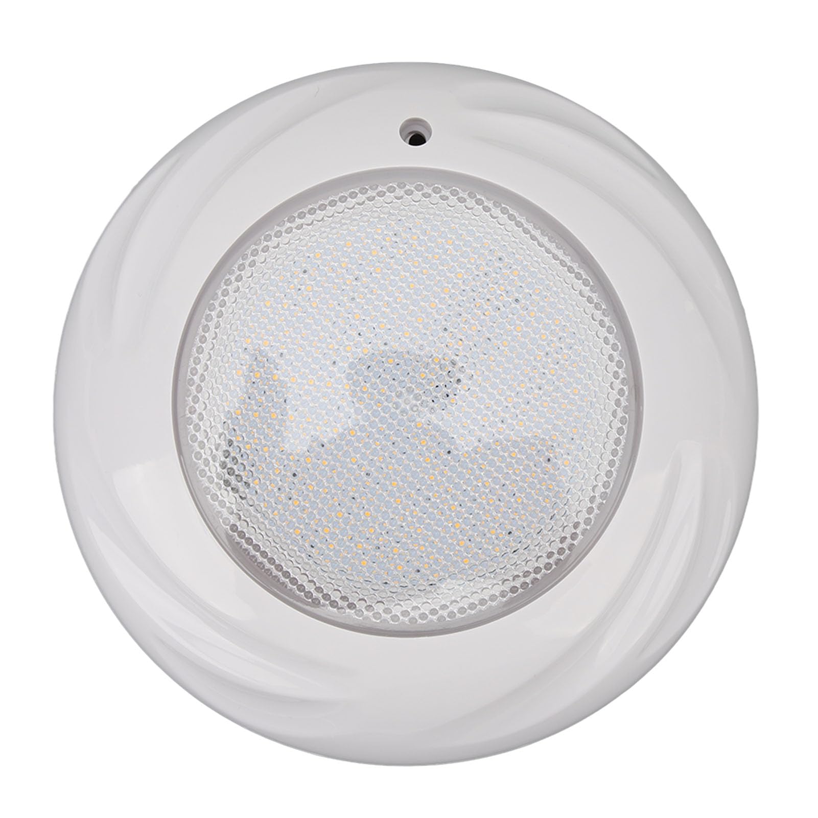 Fafeicy do Basenu Naścienna 18W IP68 Wodoodporna Podwodna LED do Basenów Wysoka jasność Kąt świecenia 120° AC12V z płytą montażową (białe światło)
