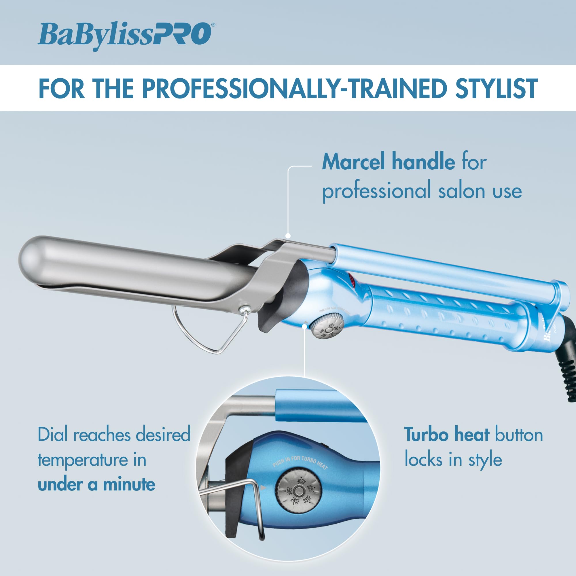 BaBylissPRO Nano Titanium Marcel Curling Iron