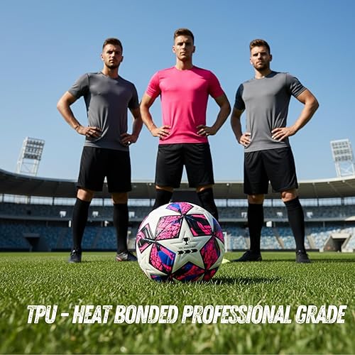 Miniatura 3 de Balón de fútbol Tamaño 4. Balón de fútbol de campeones de fútbol GX. Material duradero de PU de grado profesional.