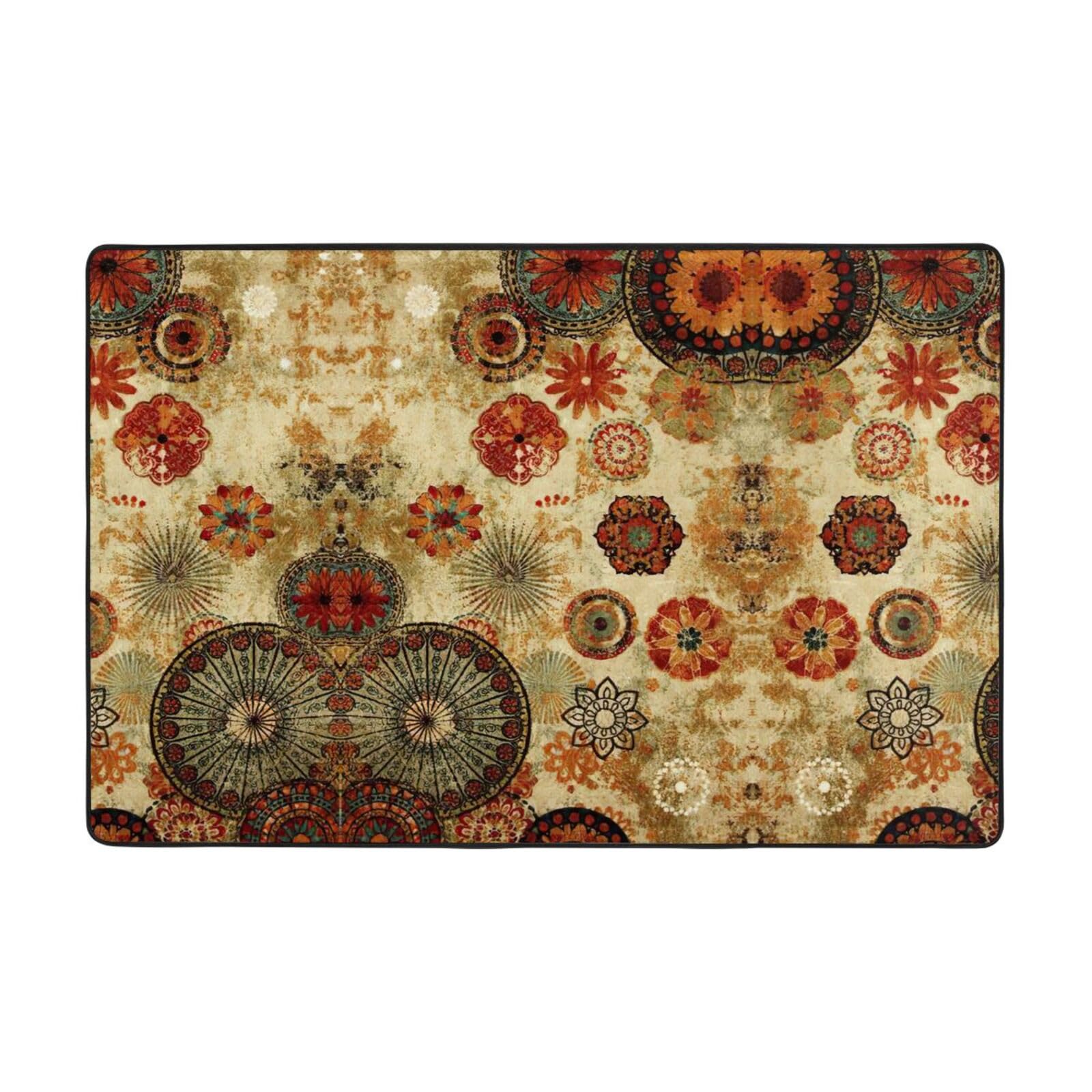 Tapis super doux EdWal à médaillon, confort ultra moelleux