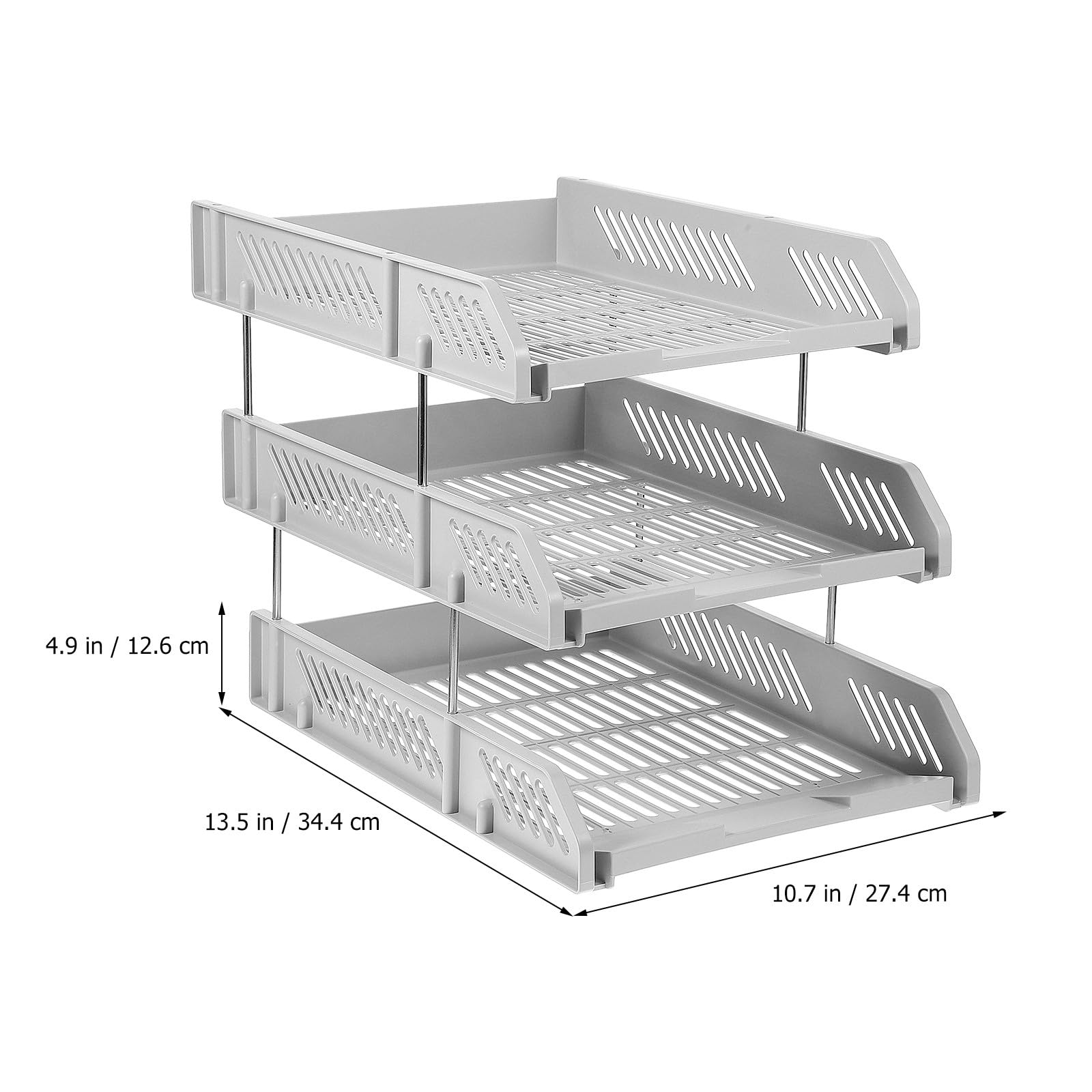 Abaodam Organizer per Documenti da Scrivania in Plastica Multi-strato Design Salvaspazio Elegante per Ufficio e Casa, Supporto File e Quaderni Funzionale