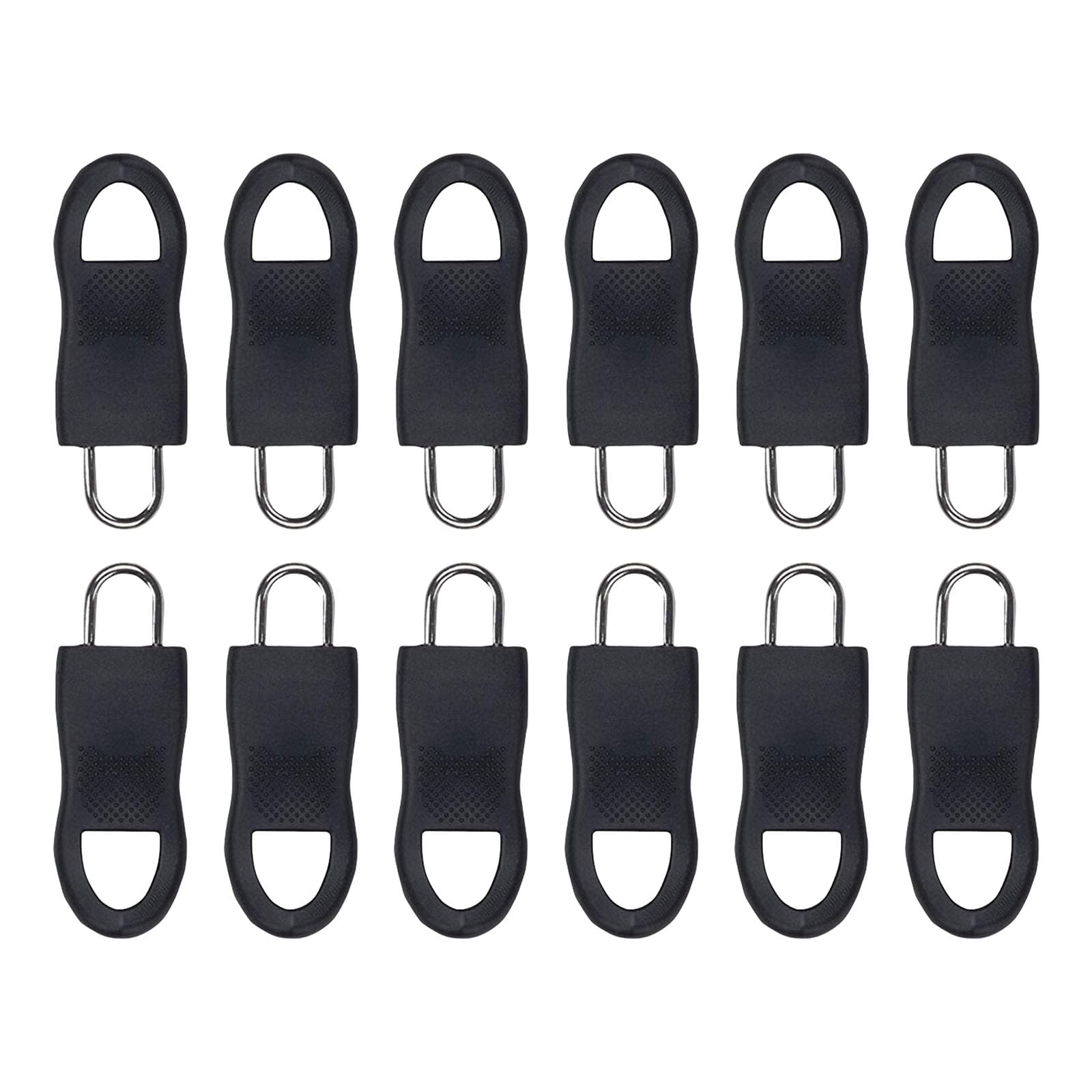 YROHGKPN Of 12 Removable Zippers Pulls Detachable Pulls Replacements Sliders Mend Fixer for Suitcase Luggage Luggage Replacement