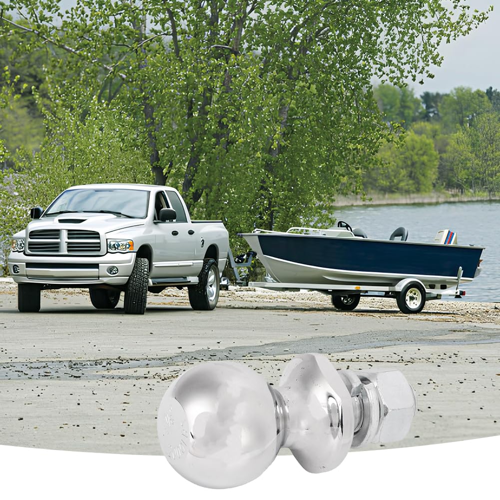 Gancio Traino a Sfera,50mm Rimorchio a Sfera,3,5T Gancio Traino Rimorchio,Ø19mm Vite per Aste di Accoppiamento con un Carico Fino a 3,5 Tonnellate per Trattore Camper Roulotte Spiaggia Yacht