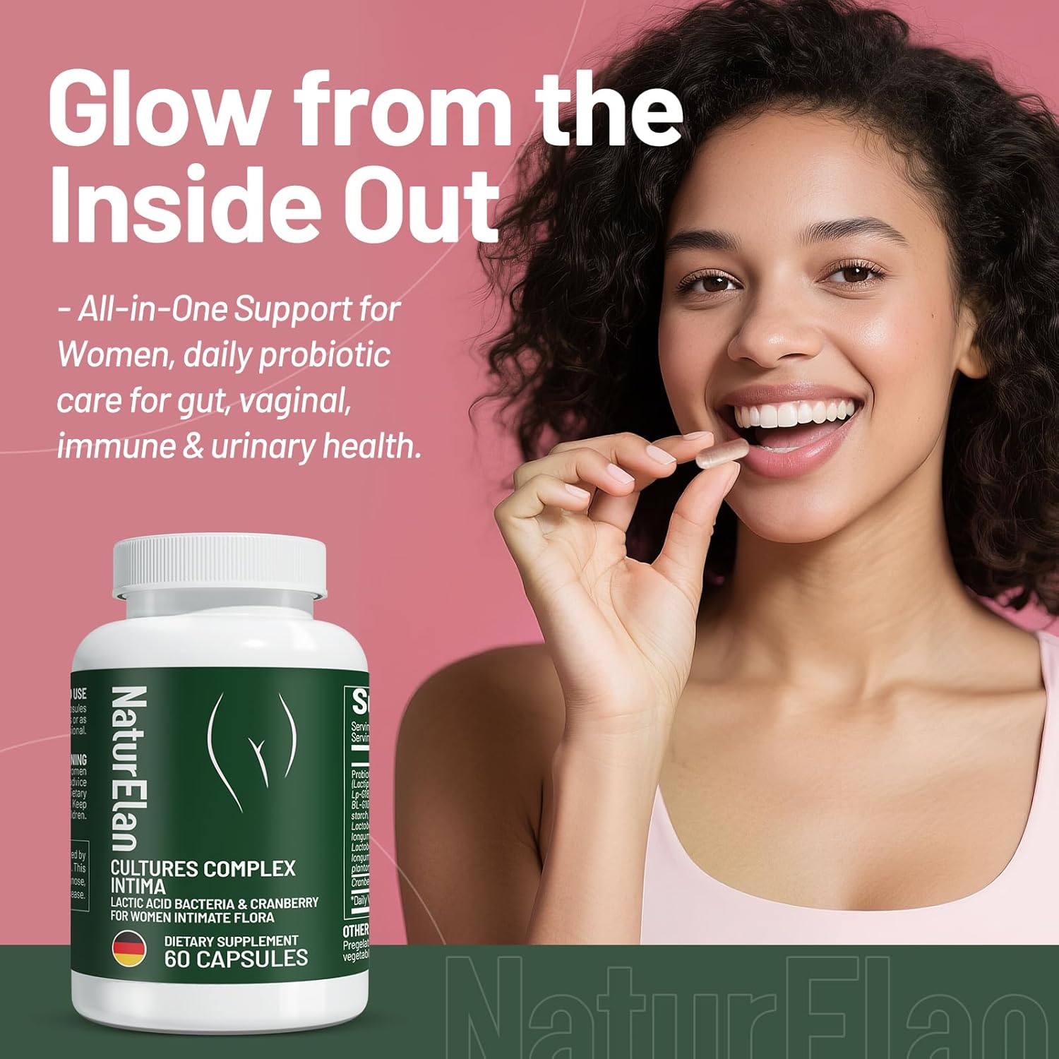 Probiotics for Women, 16 Strains with Cranberry Powder for Digestive, Vaginal&Immune Health Support, 40 Billion CFU, Vaginal Probiotics for Women pH Balance & UTI, Support Vaginal Odor & Flora - Image 4