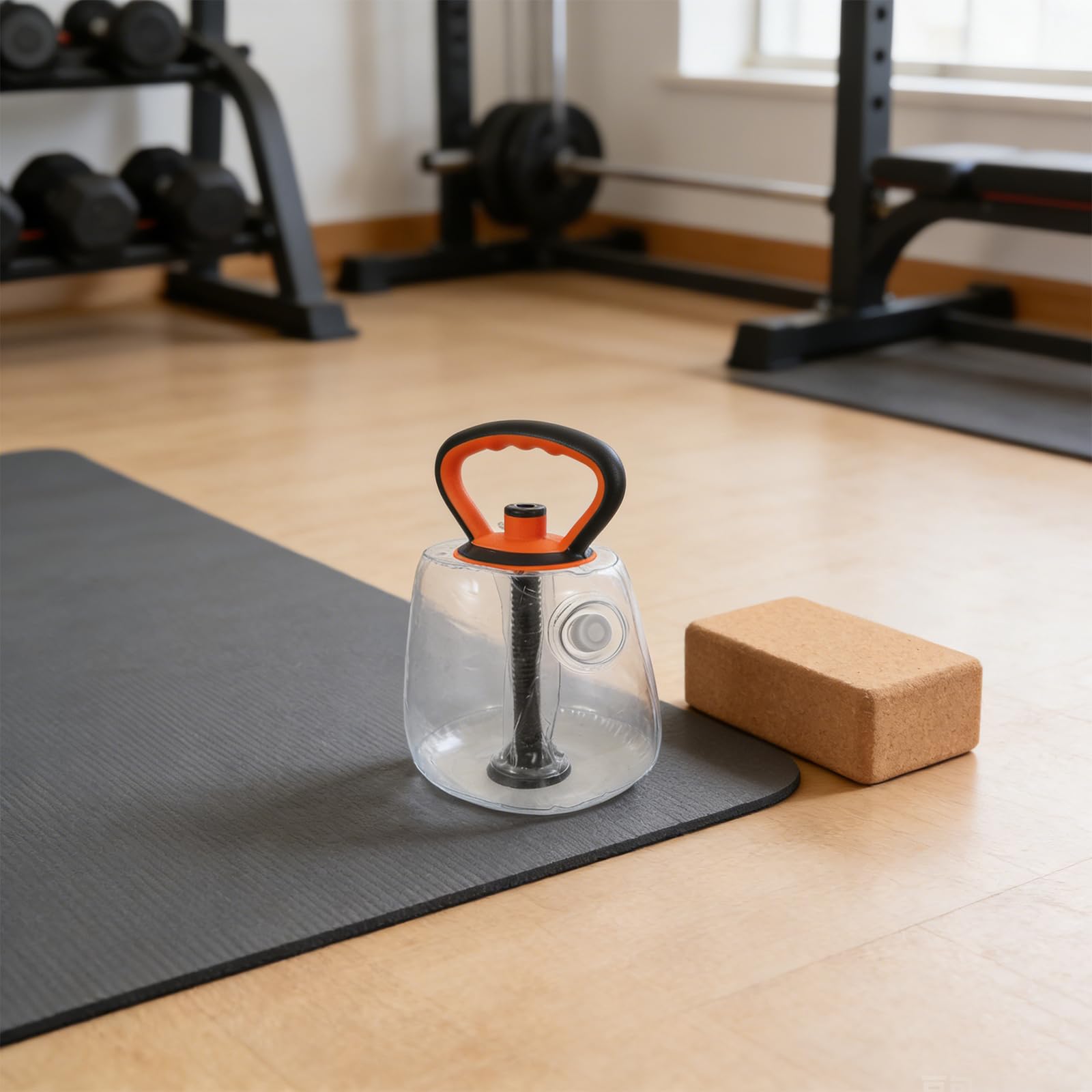 Regulowany Kettlebell Napełniany Wodą Do Treningu Nóg Przenośny Sprzęt Fitness Do Domu z Ergonomiczną Rączką Ciężarków dla Kobiet i Początkujących