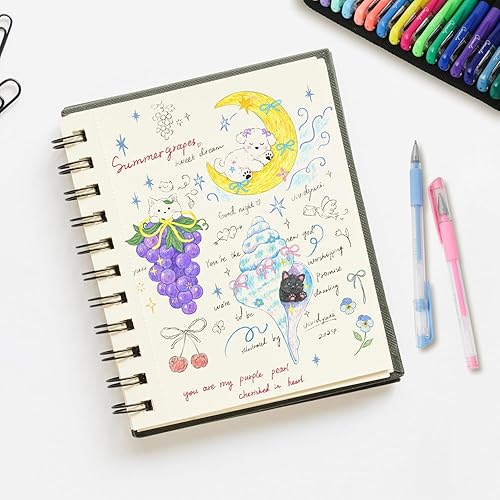 Miniatura 5 de Bolígrafos de gel para colorear para adultos, paquete de 88 bolígrafos de gel con purpurina para artistas, 40% más de tinta con recambios a juego,