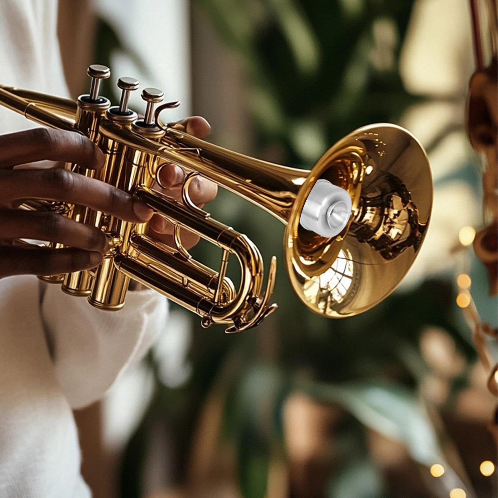 Sordina per tromba – Silenziatore in lega di alluminio per musicisti | Accessorio leggero con regolabile e caratteristiche di silenzioso per prove studio aula dormitorio appartamento e