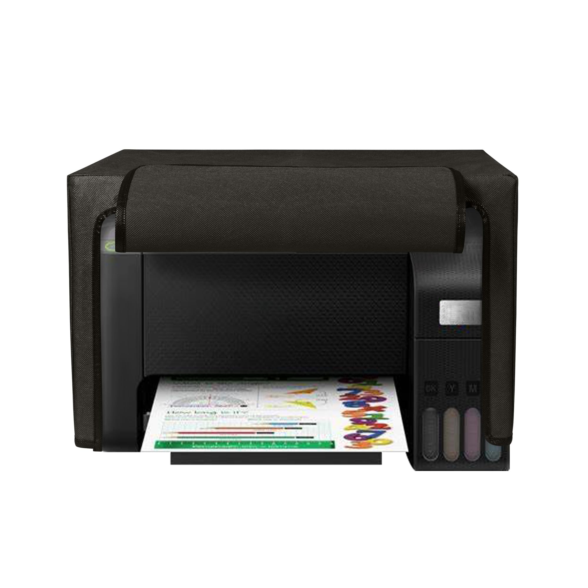 kwmobile Obudowa kompatybilna z Epson EcoTank ET-2820 / ET-2810/2870 / 2880/2861 / 2862 - Osłona przeciwpyłowa drukarki - Ciemnoszara ochronna podszewka