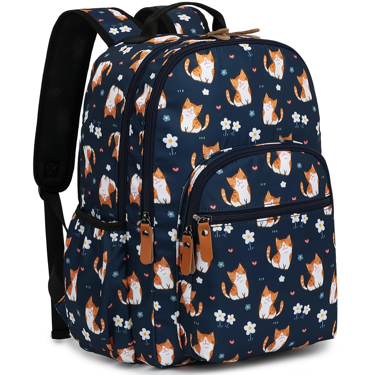 Leaper Water Resistant Backpack for Women: Durable Daypack Large Capacity with Laptop Compartment & 2 Water Bottle Pockets for Outdoor Enthusiasts