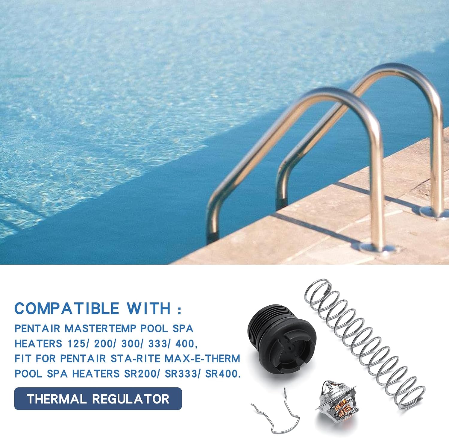 77707-0010 Thermal Regulator Kit Replacement for Pentair Mastertemp 400/333/ 300/200/ 125 & Starite Pool Heater SR200/ SR333/ SR400