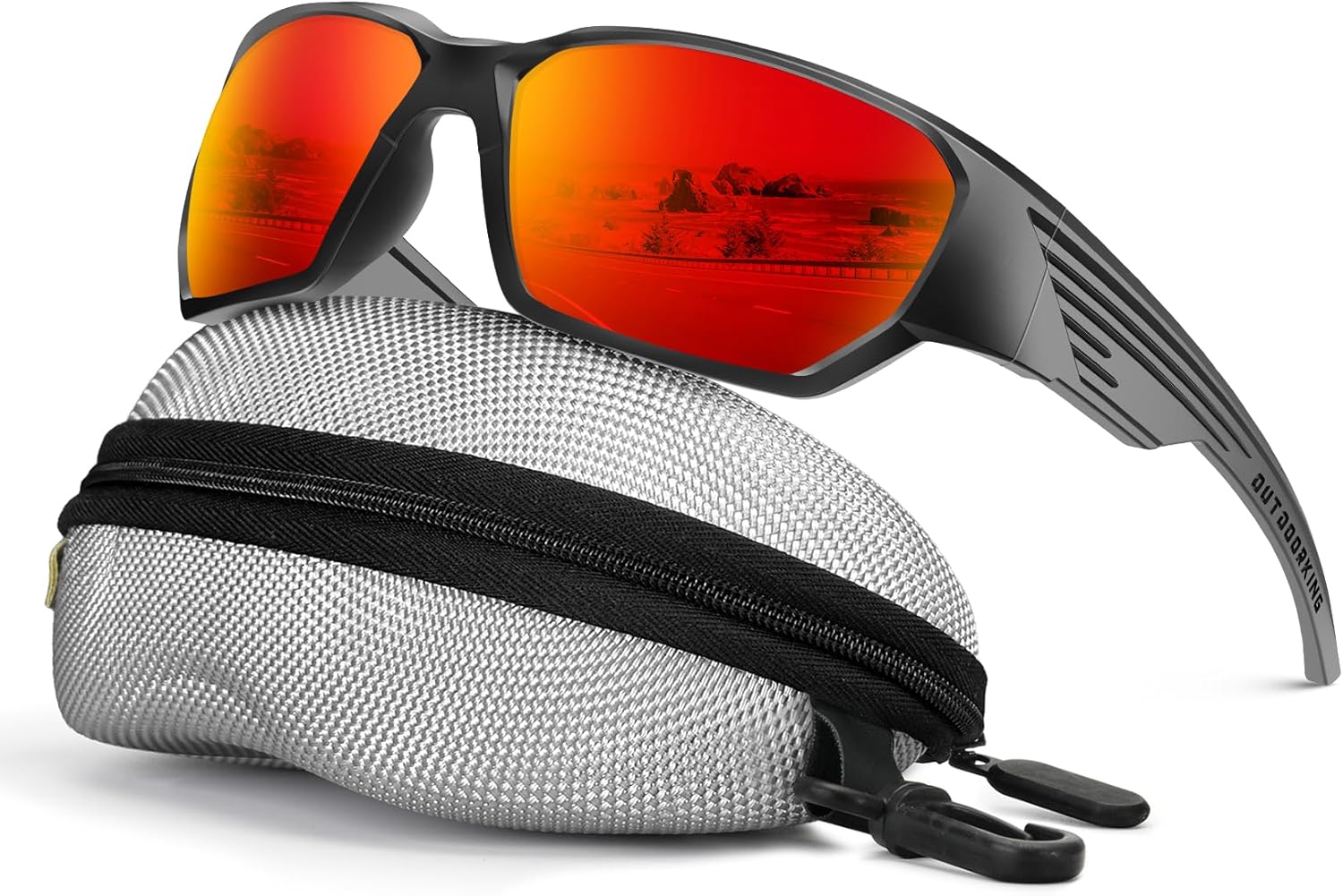 Floating Polarized Fishing Sunglasses for Men Women, Fishing Gift with Hard Case & Pouch