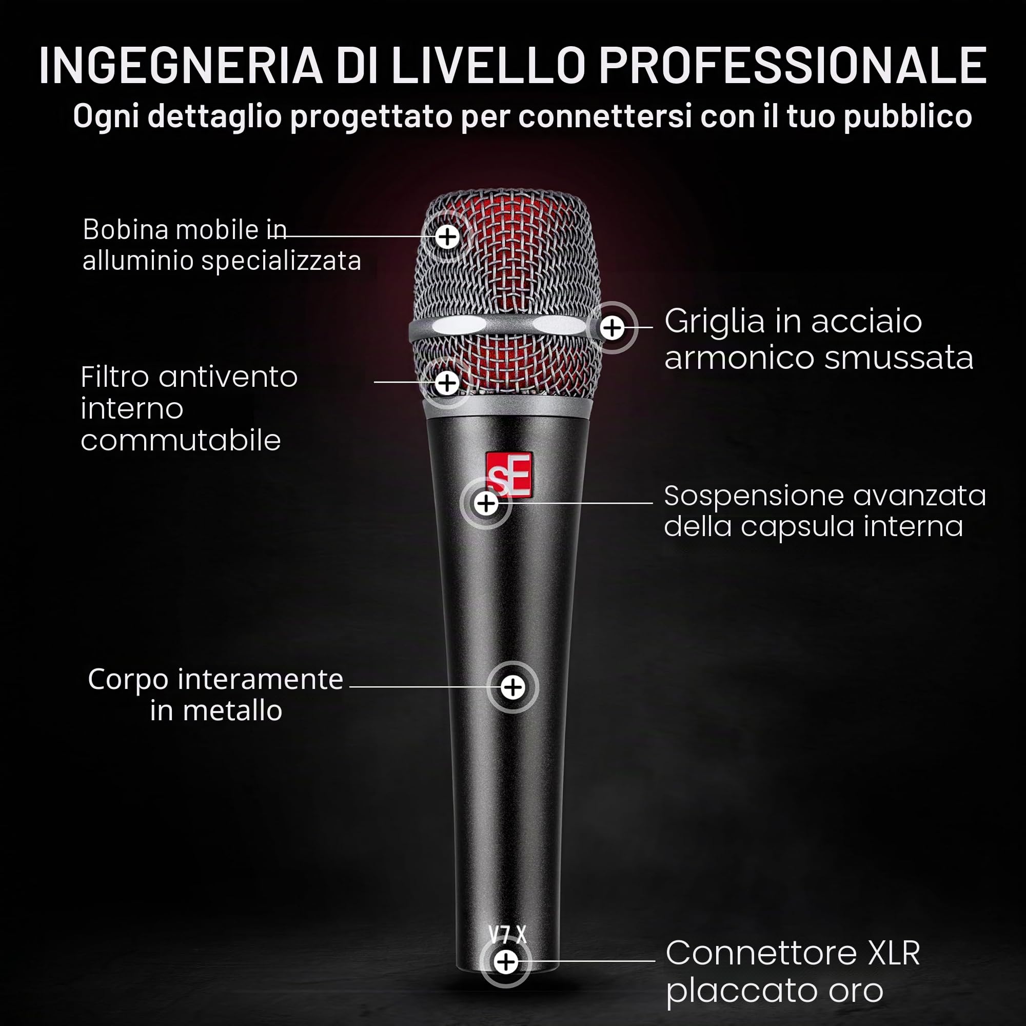 V7 X - Microfono per strumenti