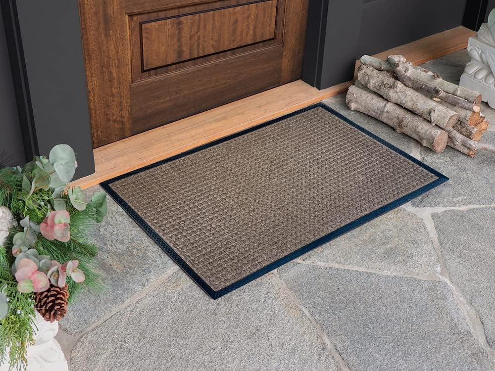 Envelor Front Door Mat - Indoor/Outdoor Entrance Non-Slip Durable Floor Mat for Kitchen & Home Decor, 24 x 36 Inches, Brown