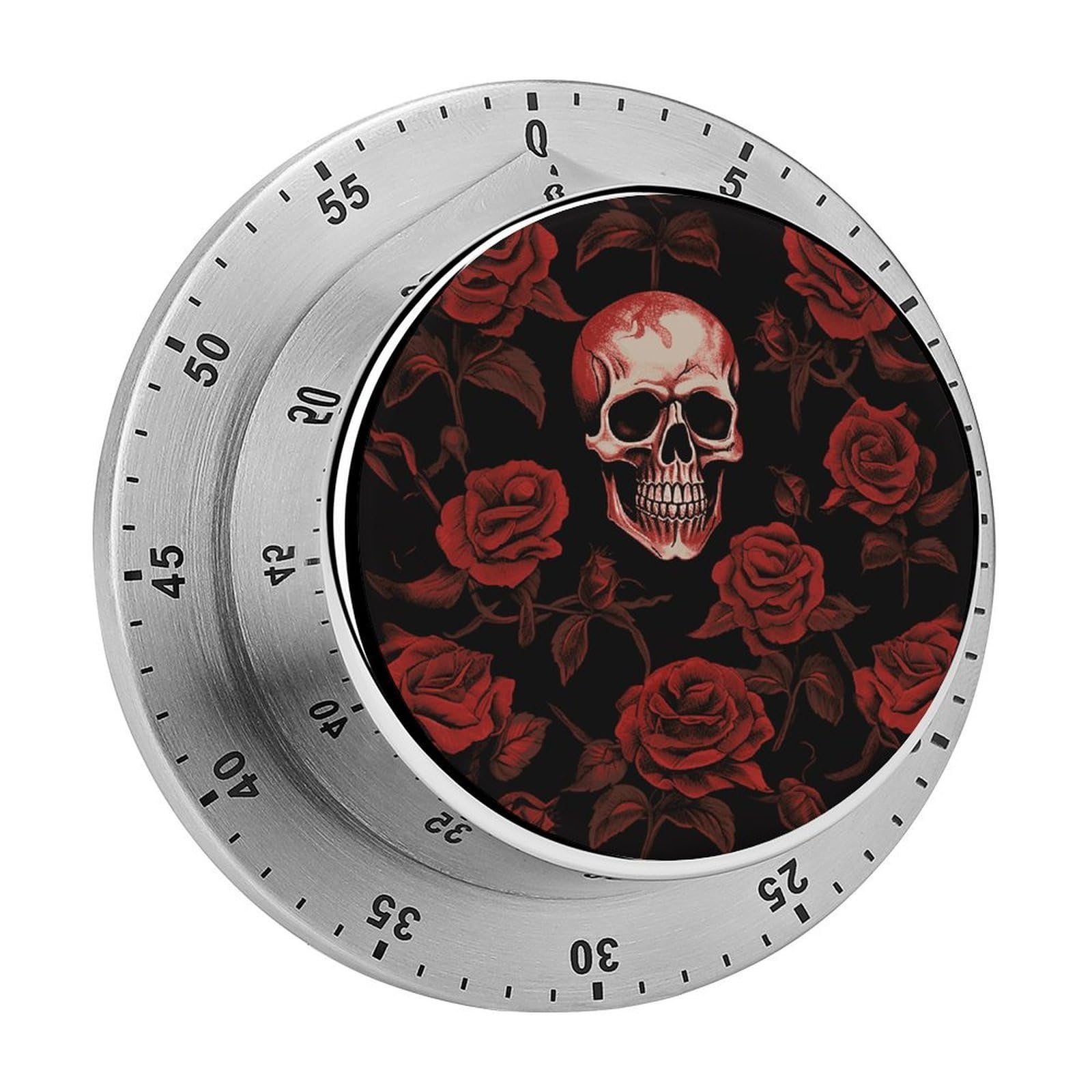 Temporizador mecánico de calavera para cocinar sin despistes gracias a su alarma