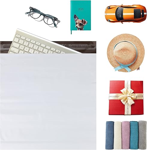Miniatura 5 de Sobres de polietileno para despegar y sellar, bolsas de envío de 10 x 13 pulgadas, con patrón de trompeta, impermeables, autoadhesivas, paquete de