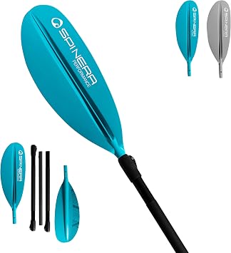 SPINERA Kayak Paddle Performance Fibreglass - Touring Allrounder Paddle 240 cm 5-Piece & Adjustable - Floatable Lightweight & Compact - with PP + 40% FG Blade for Kayak Sup & Leisure