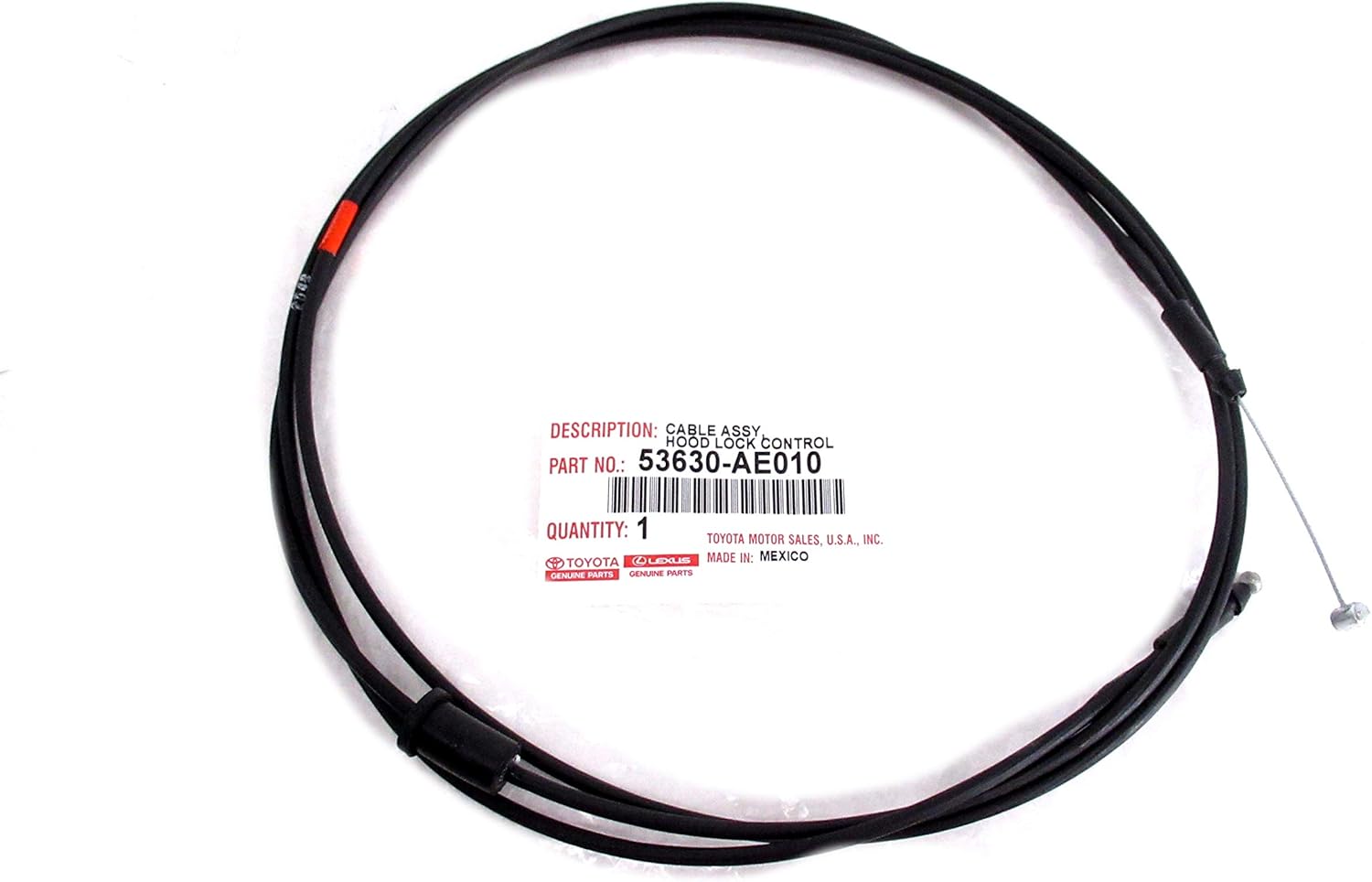 OEM Genuine Toyota Hood Lock Cable Assembly 53630-AE010 53630AE010