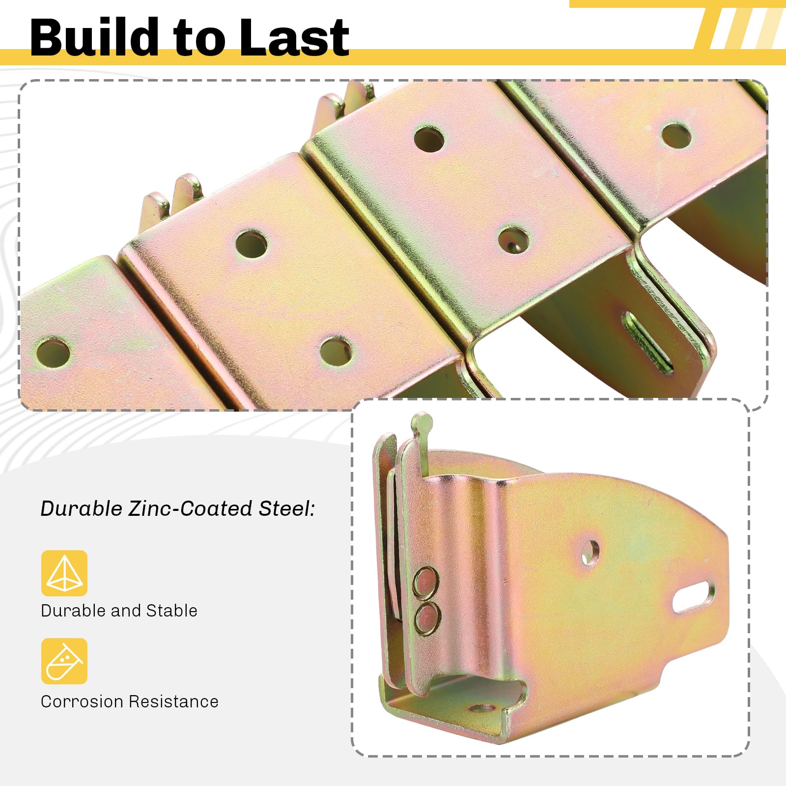 E- Track Accessories ANLU LOAD E Track Wood Beam Socket Fittings, E Track Accessories Cargo Storage Lumber Bracket 10 Pack E Track Shelf