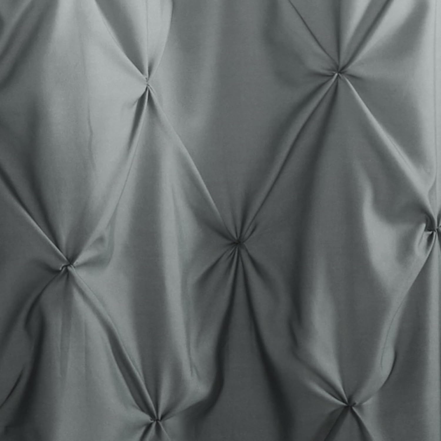 Shower Curtain with Ombre Pintuck Design - Stylish Bathroom Decor, Luxurious Durable Fabric, Machine Washable - Elevate Your Bathing Space with This Trendy and Elegant Home Accessory, 72"x72", Gray
