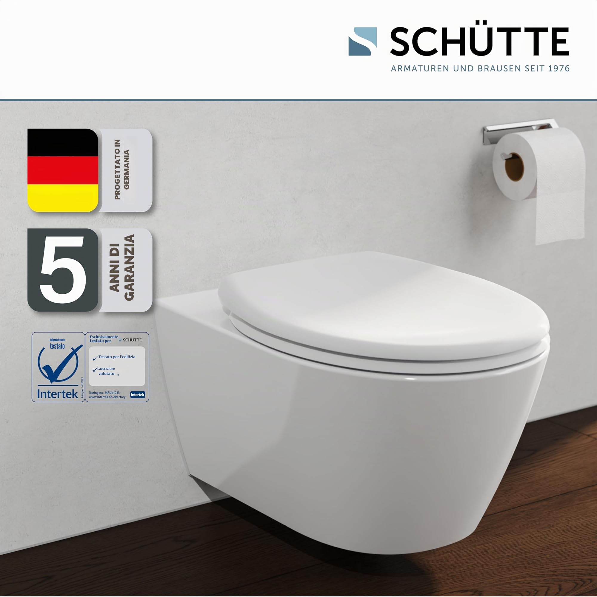 SCHÜTTE Sedile WC con abbassamento automatico