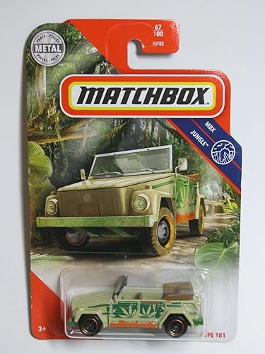 Miniatura 1 de Caja de cerillas DieCast 1974 Volkswagens Tipo 181, MBX Jungle 67/100