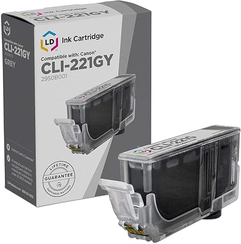 LD Cartucho de tinta compatible para Canon CLI-221 (gris)
