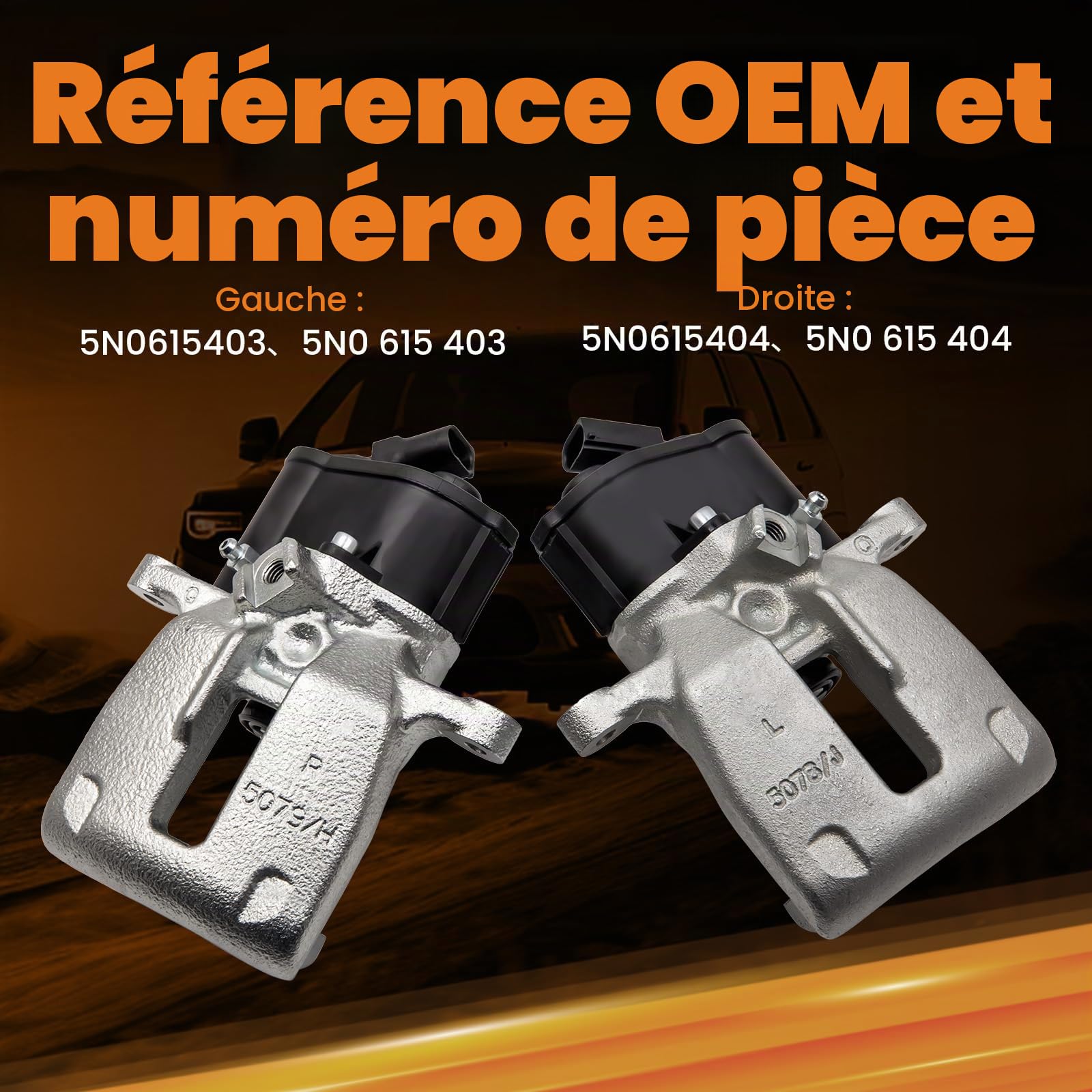 maXpeedingrods 2x étriers de frein arrière pour Passat 3C B6 CC 357