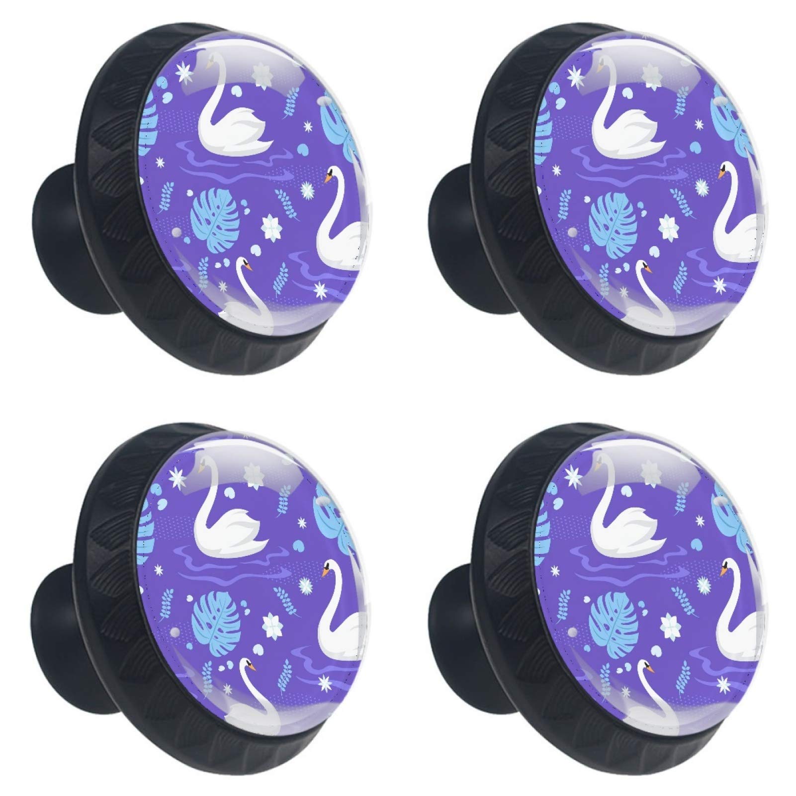 Boutons de meuble cygne en verre pour relooker une commode de chambre ou un placard