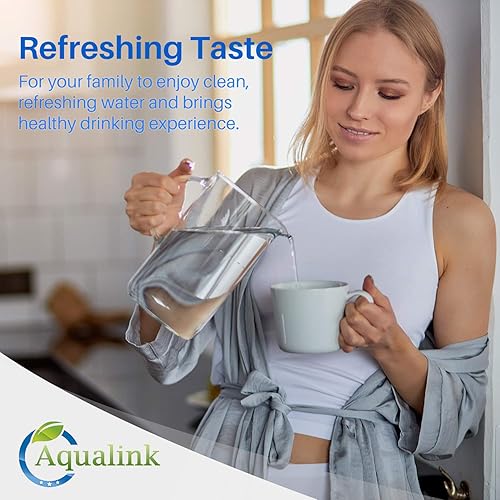 Miniatura 6 de AQUALINK JFC002 Repuesto para filtro de agua Brita Longlast, compatible con Mavea estándar 107007, Brita Classic 35557, OB03, paquete de 6