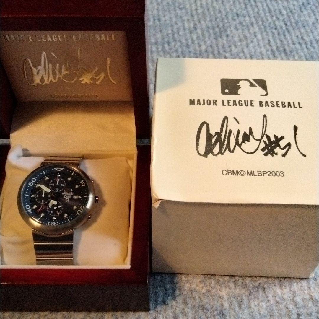 MAJOR LEAGUE BASEBALL WATCH イチロー Amazon.co.jp: イチロー 腕時計 WBCプログラム 優勝新聞 : ファッション