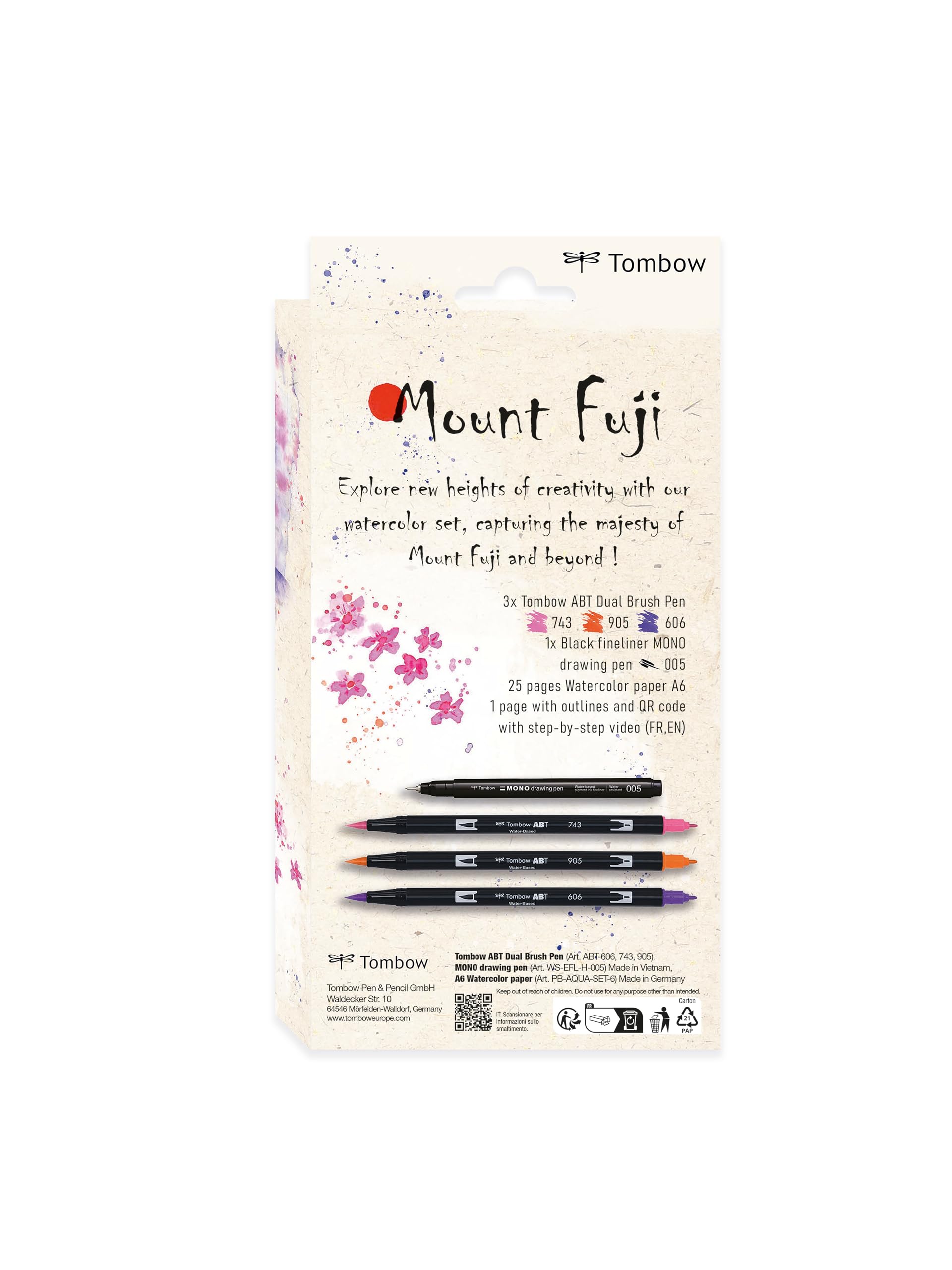 フジフジもん Amazon.com : Tombow Creative Set Japan Edition Mount Fuji