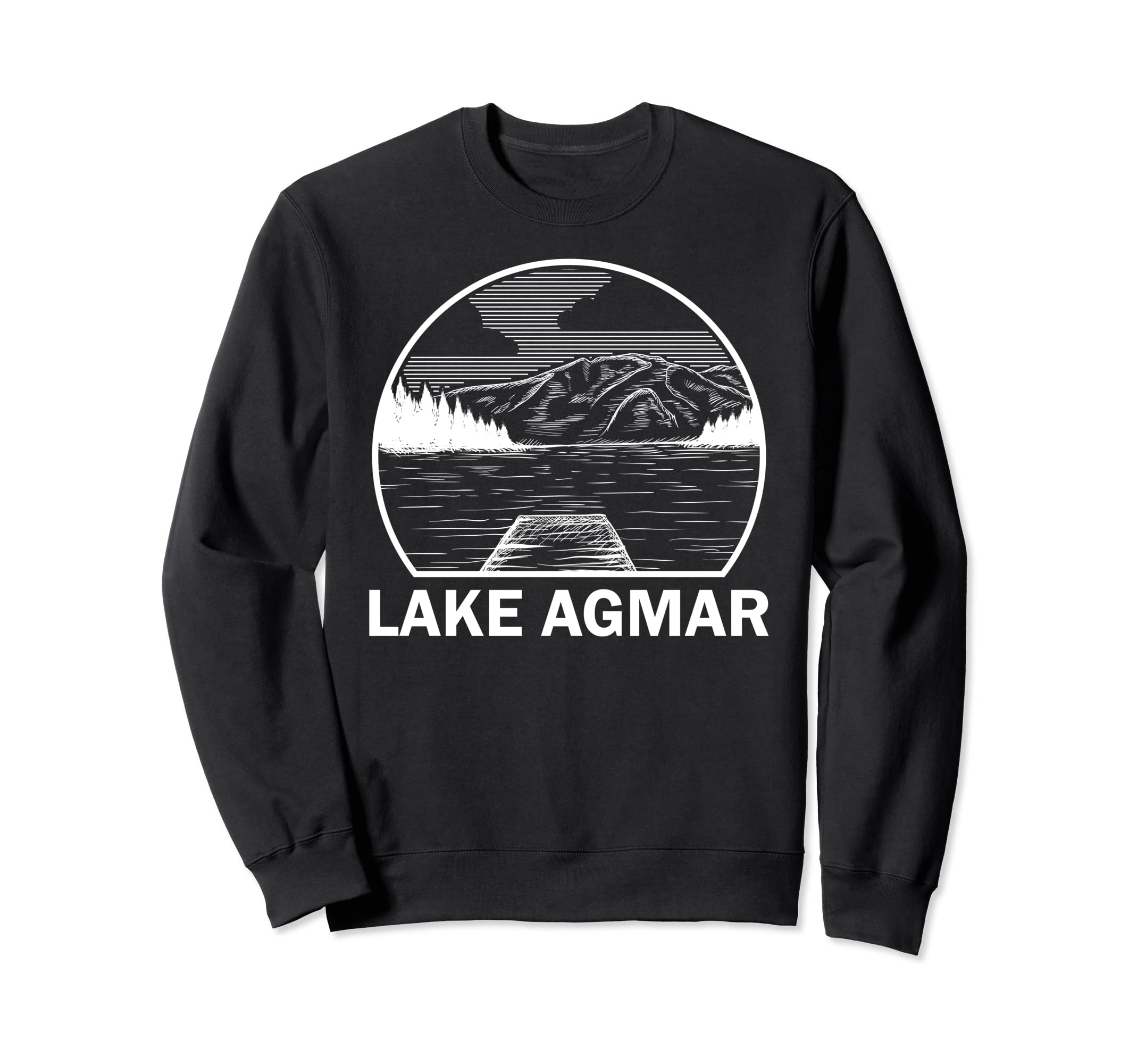 LAKE AGMAR PENNSYLVANIA Funny Fishing Camping Summer Gift Sweatshirt