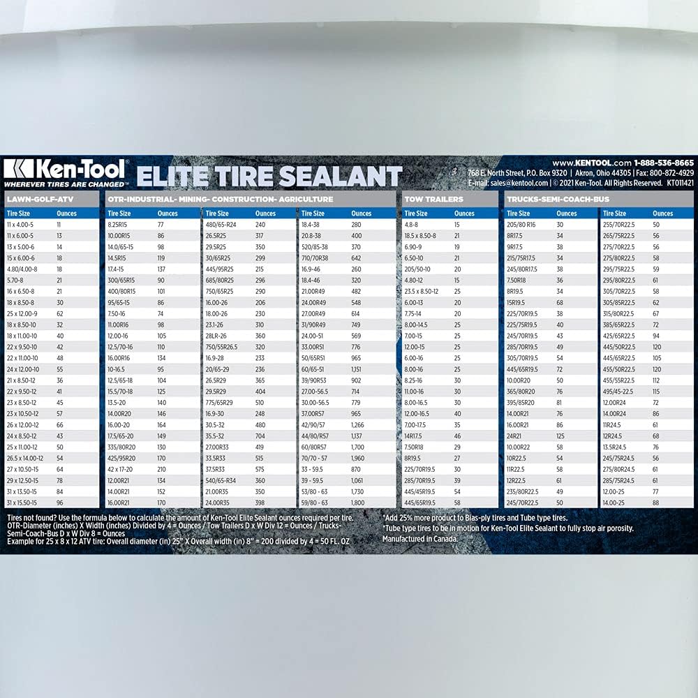 Ken-Tool Elite Tire Sealant 5 Gallon
