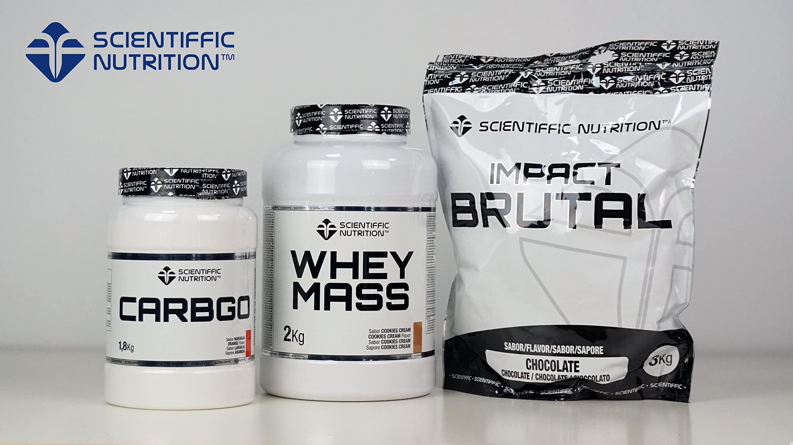 Scientiffic Nutrition - Brutal Impact, Ganador de Peso y Masa Muscular, Mass Gainer con Carbohidratos, Proteina de Suero y Aminoácidos como la Creatina - 3Kg, Sabor Yogurt Limón.