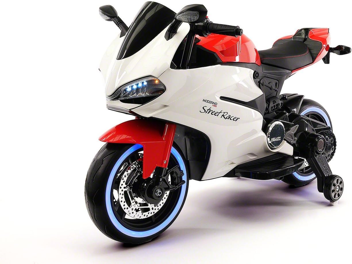 Street Racer New Ducati Motorcycles Style 12V Electric Kids Ride-ON Motorcycle | RED