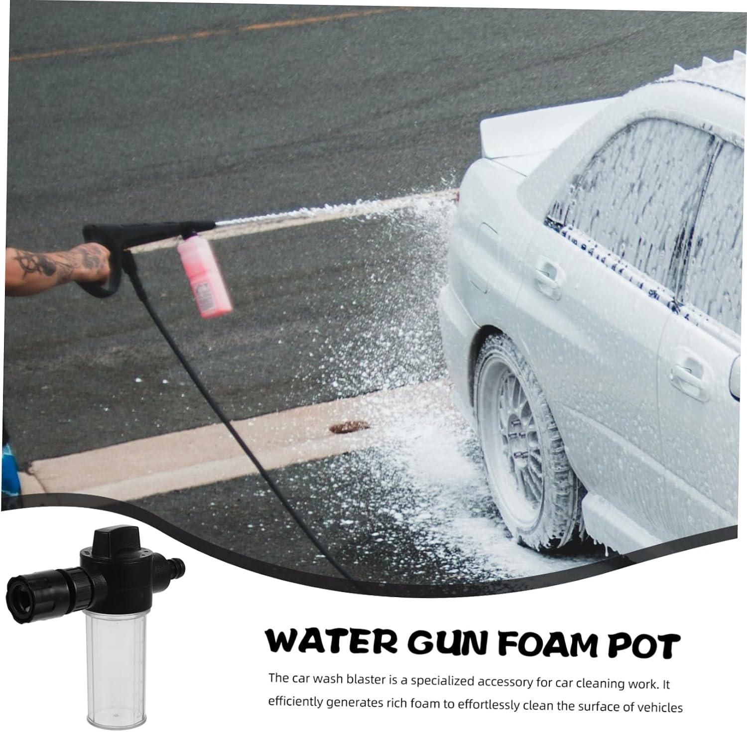 ULTECHNOVO Car Wash Foam Sprayer Tool Efficient Foams Sprayer for Versatile Cleaning Tasks Lightweight Design for Easy Handling for Car Wash and Home Use