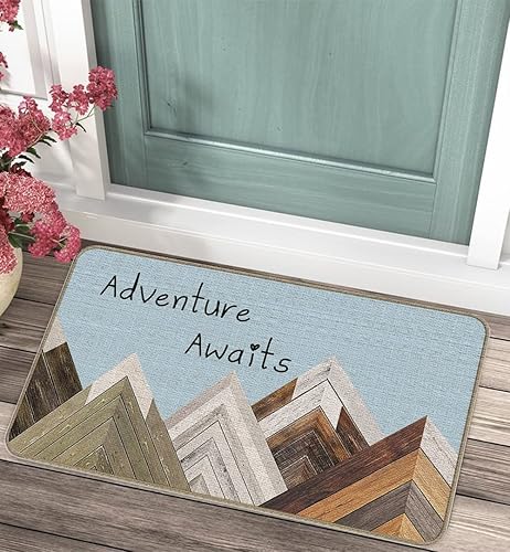 Miniatura 2 de TopXmai Airstream Camper Adventure Awaits - Felpudo decorativo para campamento, amantes de los campistas, regalo para autocaravanas, casa rodante,