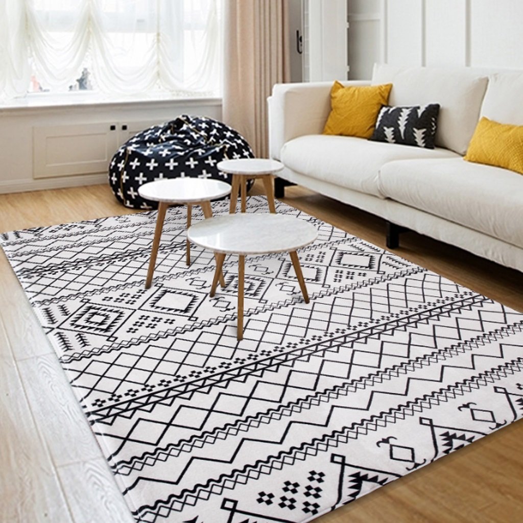 Tapis salon antidérapant doux pour sécuriser et réchauffer les sols