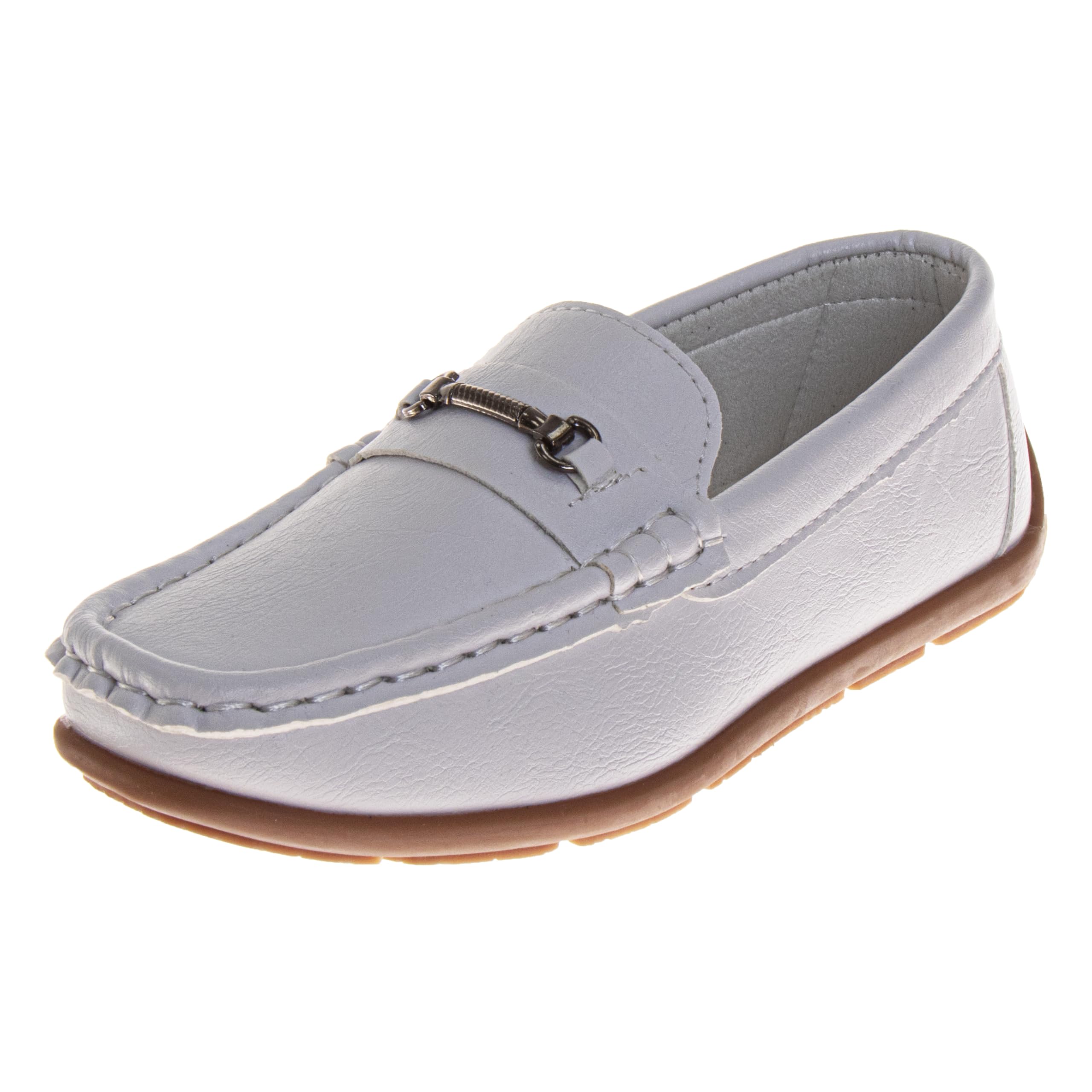 French Toast Toddler Boy Loafers Penny Moccasin School Driving Dress Shoes for Boys Black, Tan, Navy, White Red Size 5-10 Toddlers 11-13 Little Kid 1-