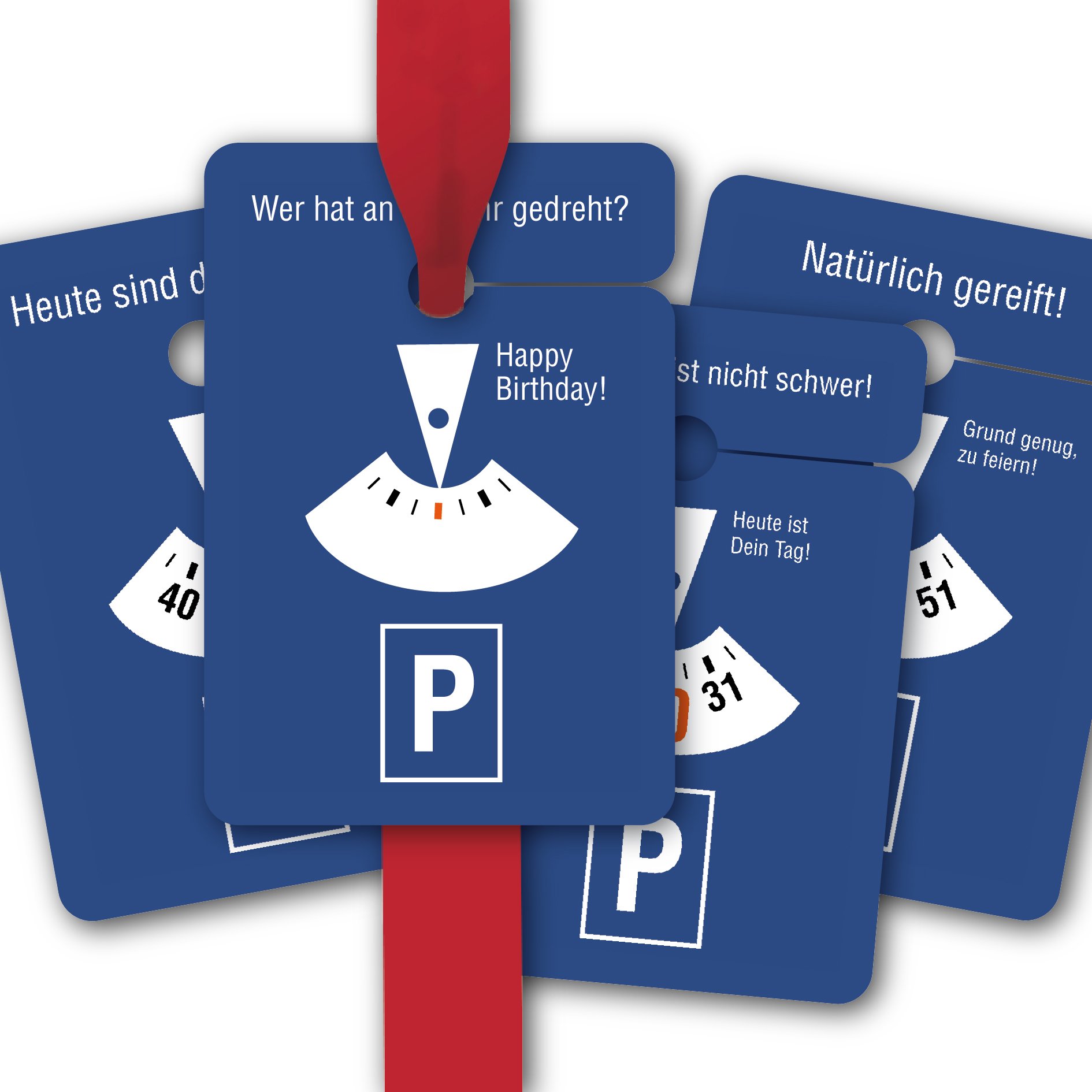 Geburtstags 64 Stück Geschenkanhänger | Papier Anhänger | Geschenkkarten zum runden Geburtstag: Älter werden ist nicht schwer! 30, 40, 50. und zum selber eintragen