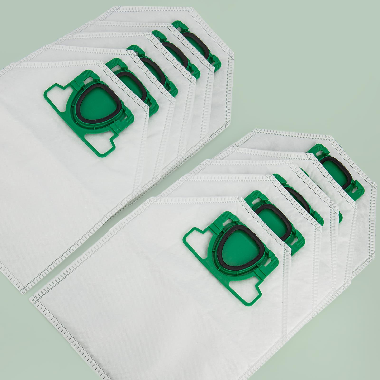 10 Sacchetti Aspirapolvere In Microfibra Per Vorwerk Kobold 200 – Compatibili Con VK200 E FP200 – Filtri Con Flangia In Plastica
