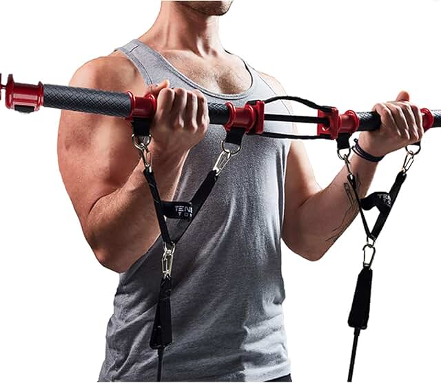 resistance band curl bar