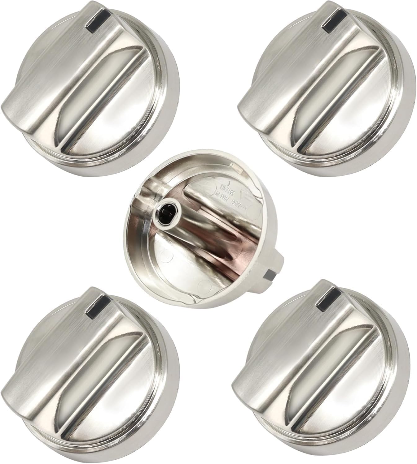 WB03X29300 for GE Gas Stove Knobs Gas Range KIP 5T06 Cooktop Replacement JGP3030SL1SS JGP3030SL2SS JGP3036SL1SS 5 PCS