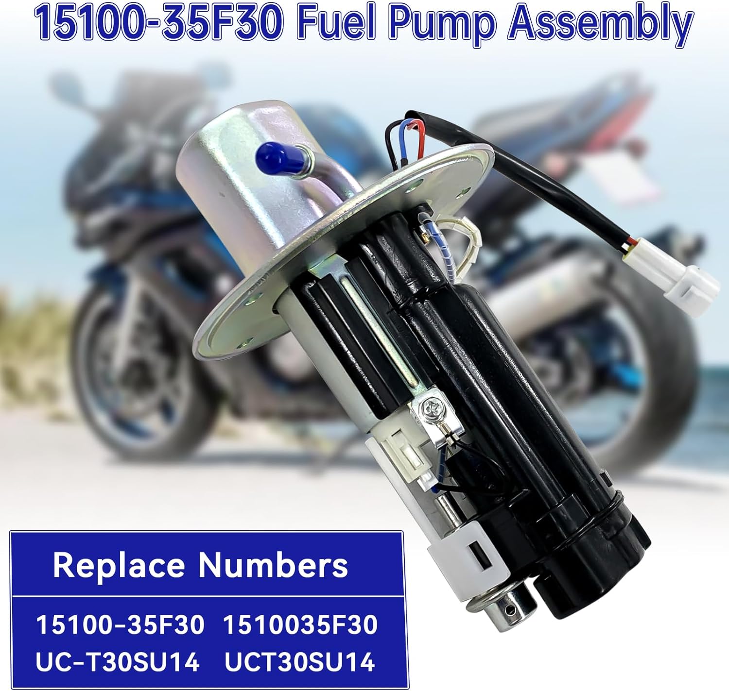 15100-35F30 Fuel Pump Assembly Compatible with 2003-2007 Suzuki SV650 SV650A SV650S SV650SA SV1000 SV1000S GSXR1000 GSXR1000Z, K3 K4