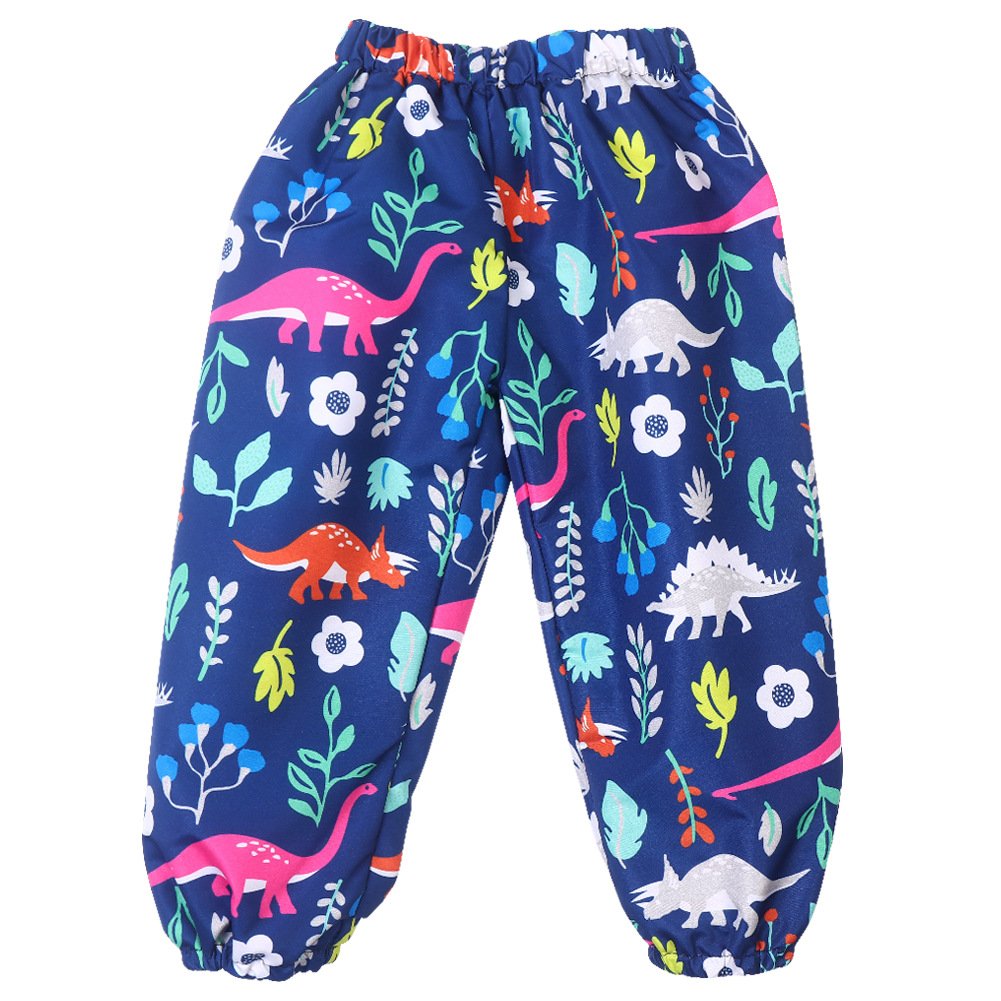 LZH Bambini Impermeabile Ragazzi Giacca con Cappuccio Dinosauro Cappotto + Pantaloni Set