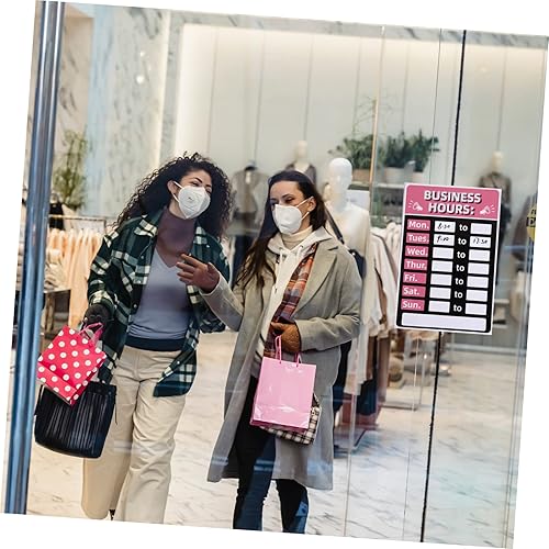 Miniatura 4 de Señales de horas hábiles signos de hora para barbería Señales abiertas regrabables cartel vendido impresora de pegatina pegatinas de bandera