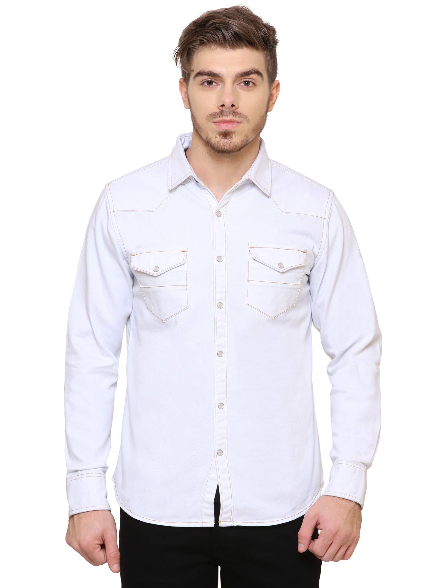 Kuons Avenue Men's Solid Slim Fit Shirt