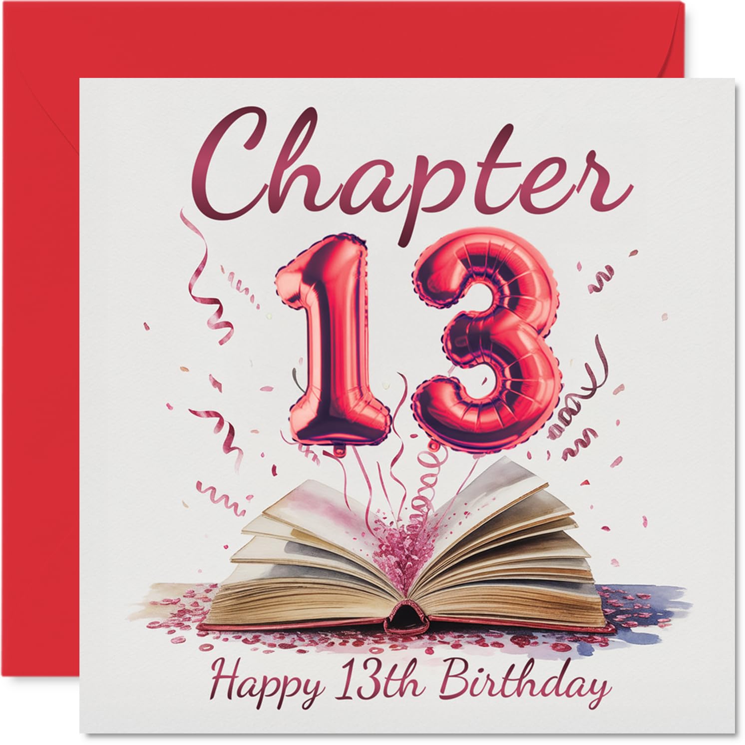 13th Birthday Cards for Girls and Boys, Start of Another Chapter