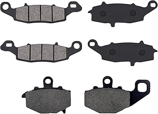 Motorcycle Front and Rear Brake Pads Replacement for Kawasaki EX650 Ninja 650R 2006-2016 ER650 2009-2010 KLE650 2007-2014 Z750 S ZR750 2005-2006 GPZ1100 ZX1100 1995-1997
